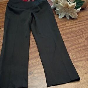 🖤 Girls Size 7 Black Wide Leg Dress Pants